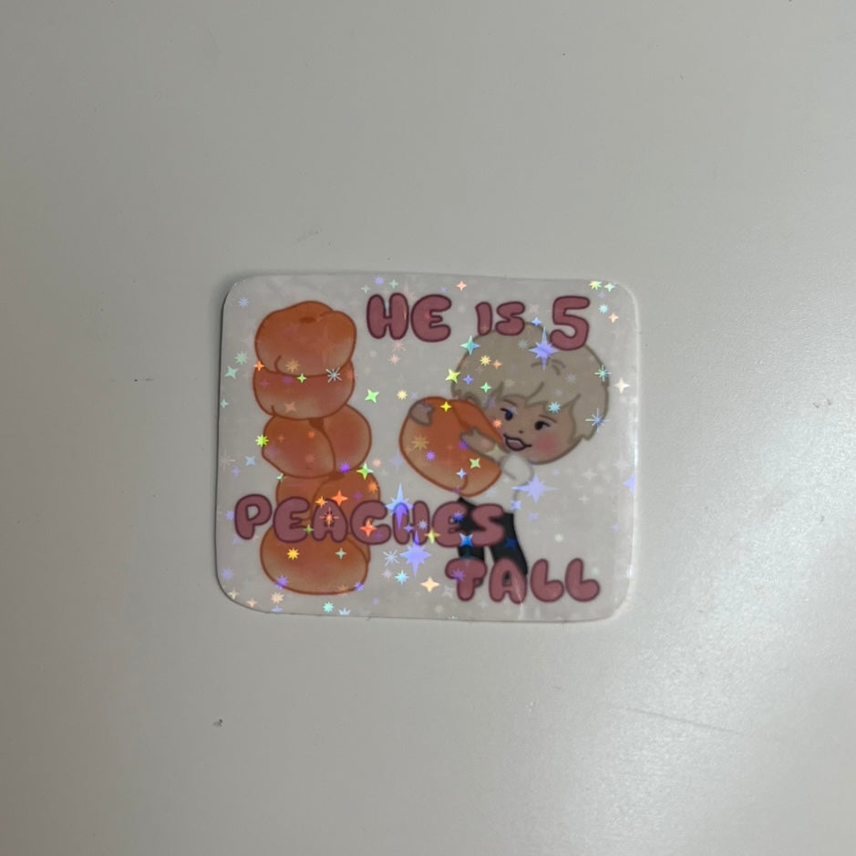 Seventeen Dino Peach sticker