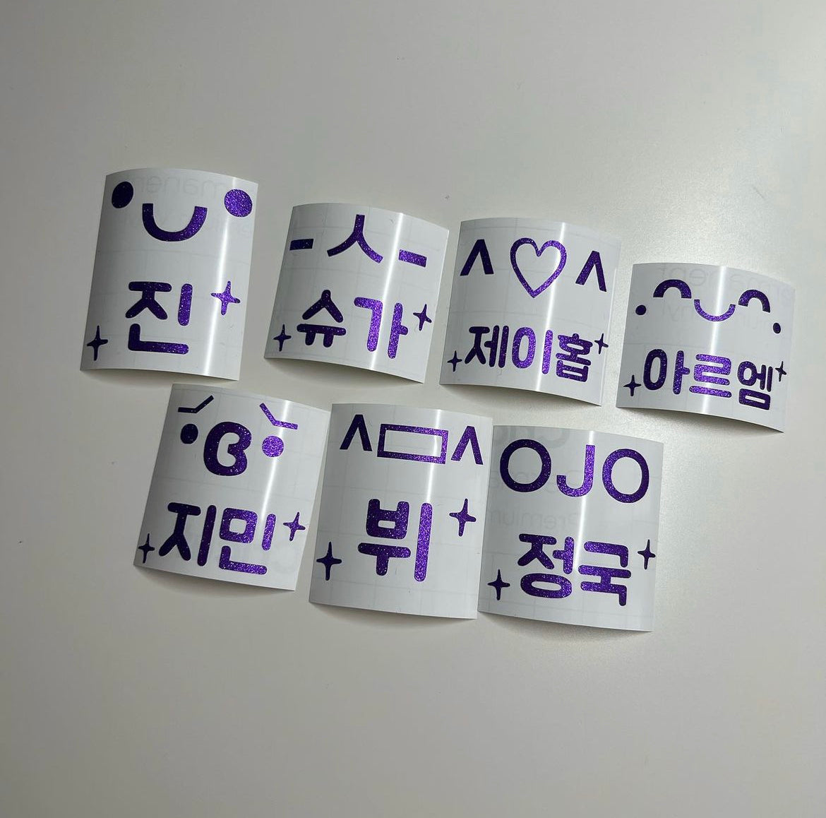 BTS Emoticon Lightstick Decals