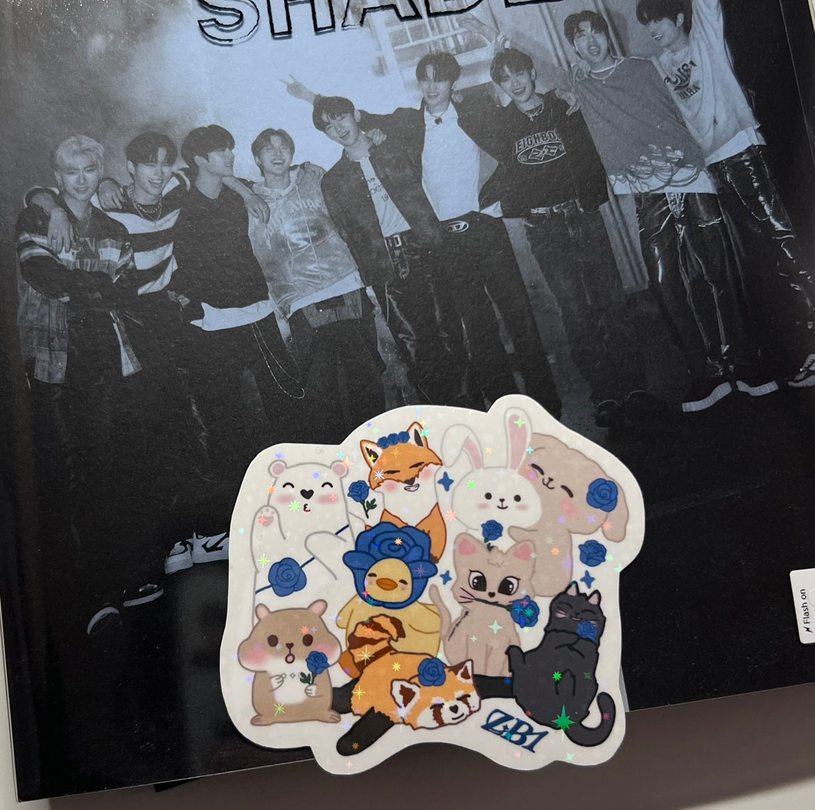 Zerobaseone ZBRose Sparkly Stickers