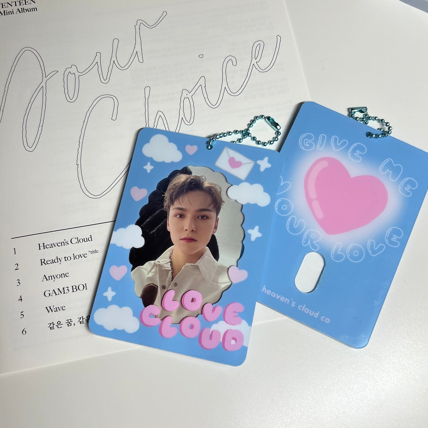 Heaven's Cloud Acrylic Photocard Holder