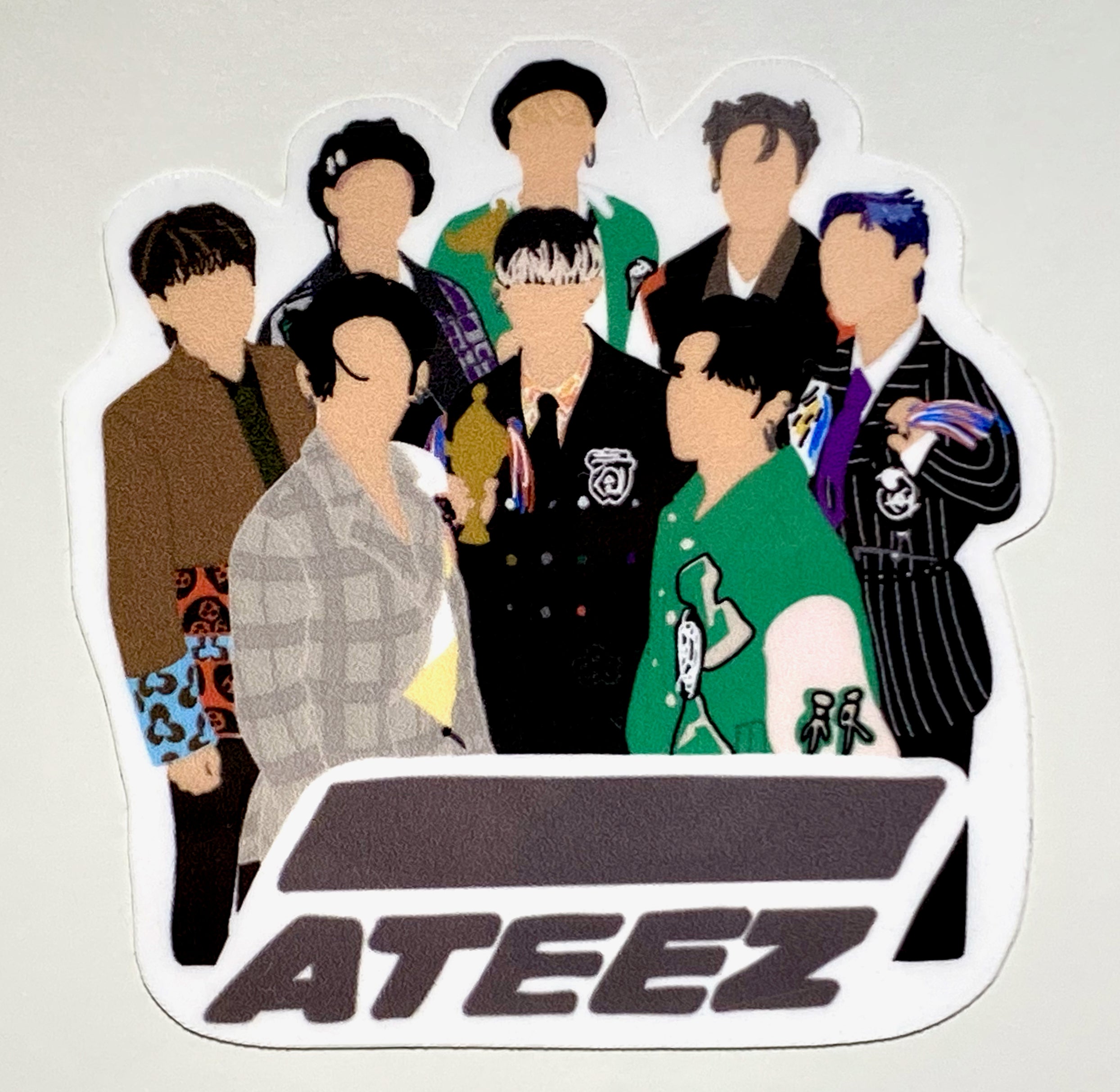 Ateez group sticker