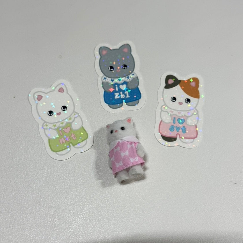 Seventeen NCT ZB1 Calico Critter Stickers
