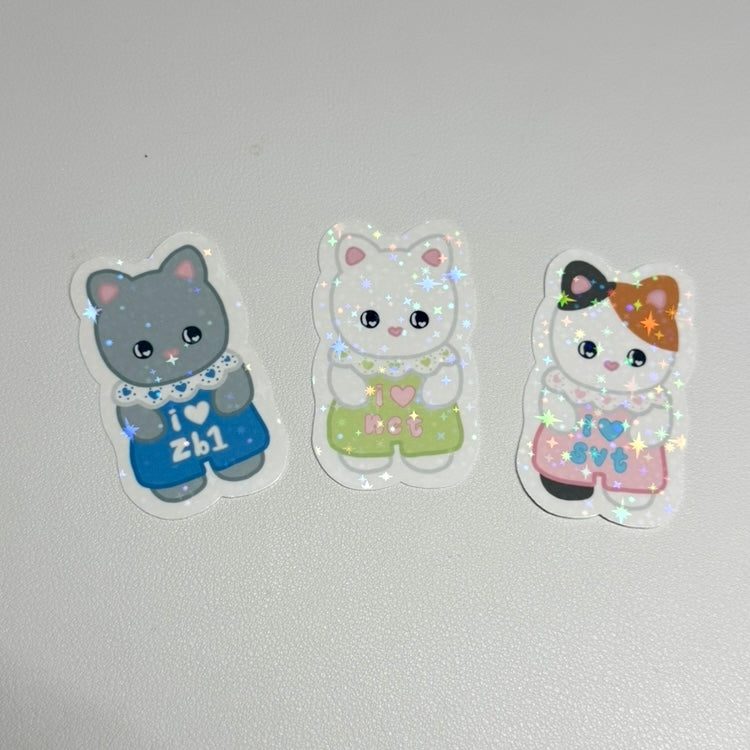 Seventeen NCT ZB1 Calico Critter Stickers