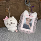 Puppy/Cat lace toploader keychain