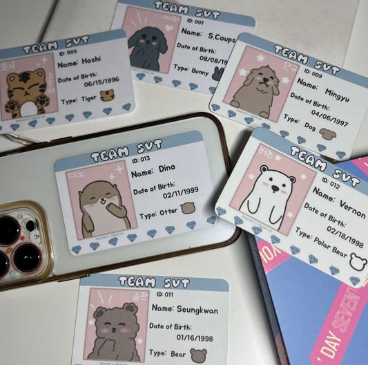 Seventeen Blushteen ID Cards