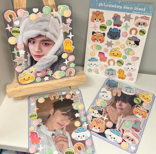 Zerobaseone Cowboy Deco Sheet