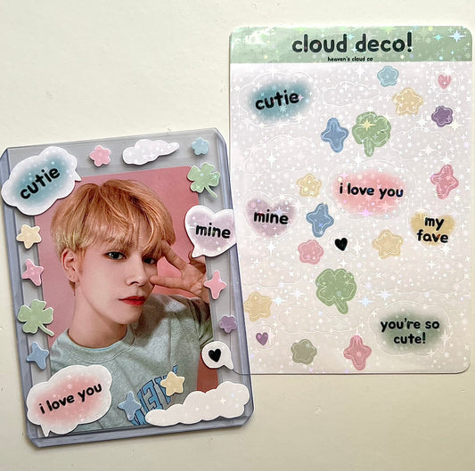 Cute Cloud Deco Sheet