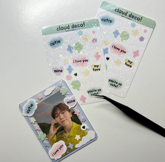 Cute Cloud Deco Sheet