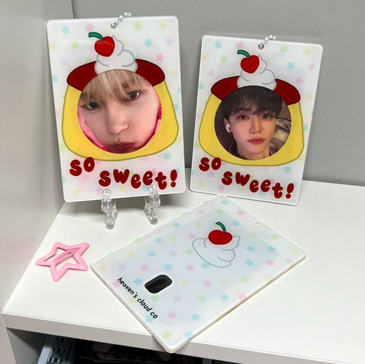Pudding Acrylic Photocard Holder