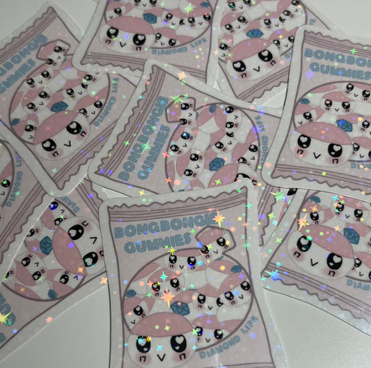 Seventeen BongBongie Gummy Candy Sparkly Sticker