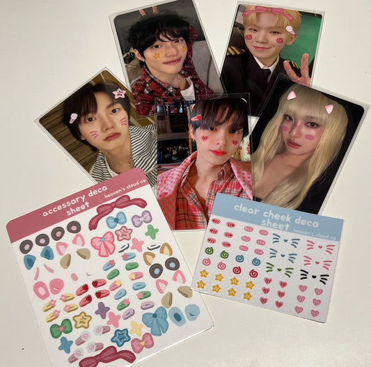 Kpop Accessory Deco and Cheek Deco