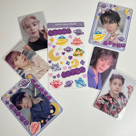 Astro deco sticker sheet